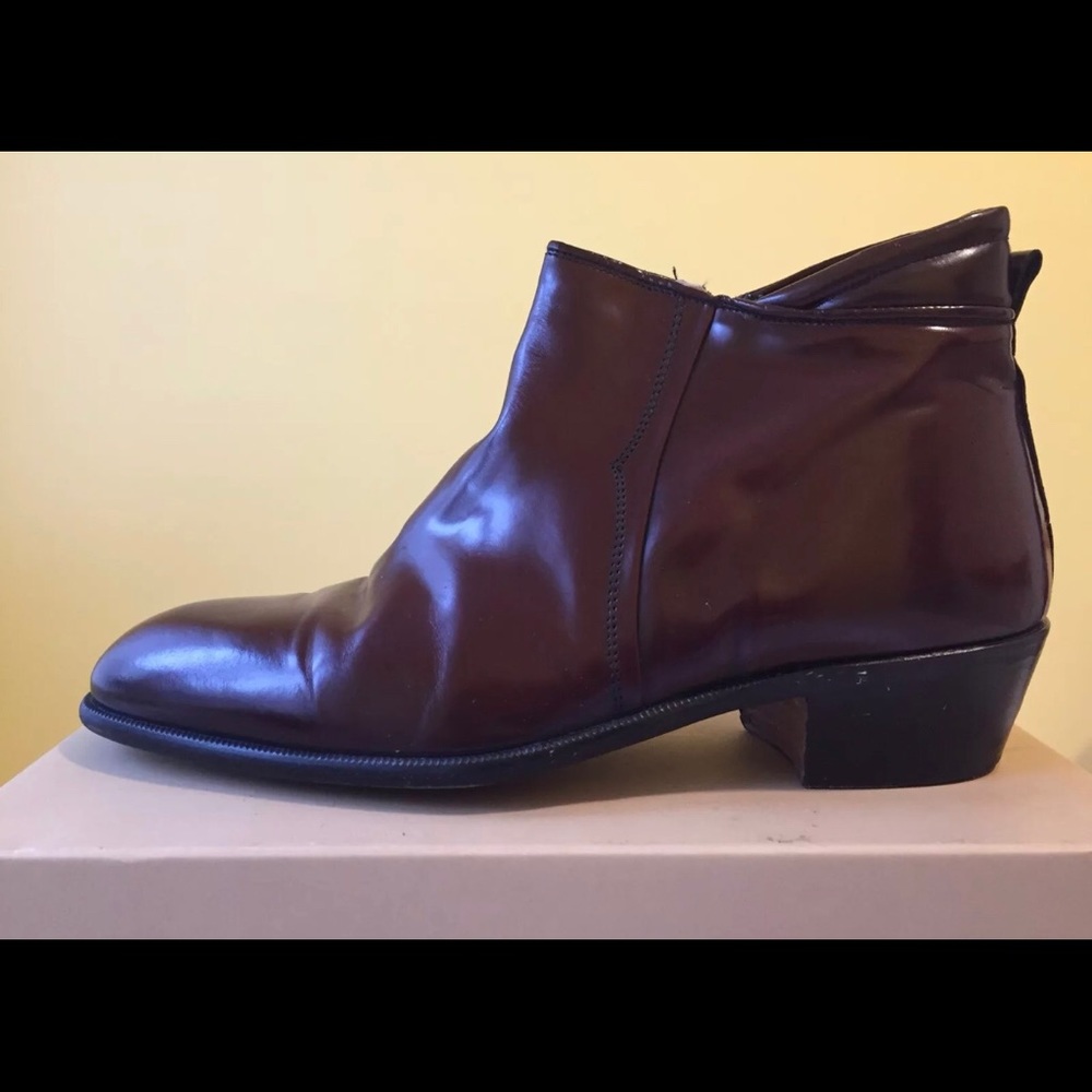 Genuine Leather Italian Mens Ankle Boots
